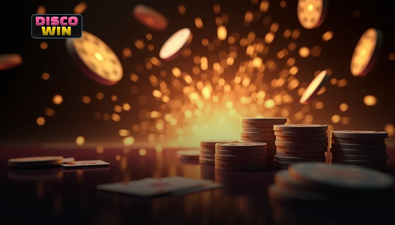 Discowin Casino game lobby with RTP filters, volatility sliders and provider cards showing live casino and crash game tiles